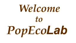 WELCOME to PopEcoLAB